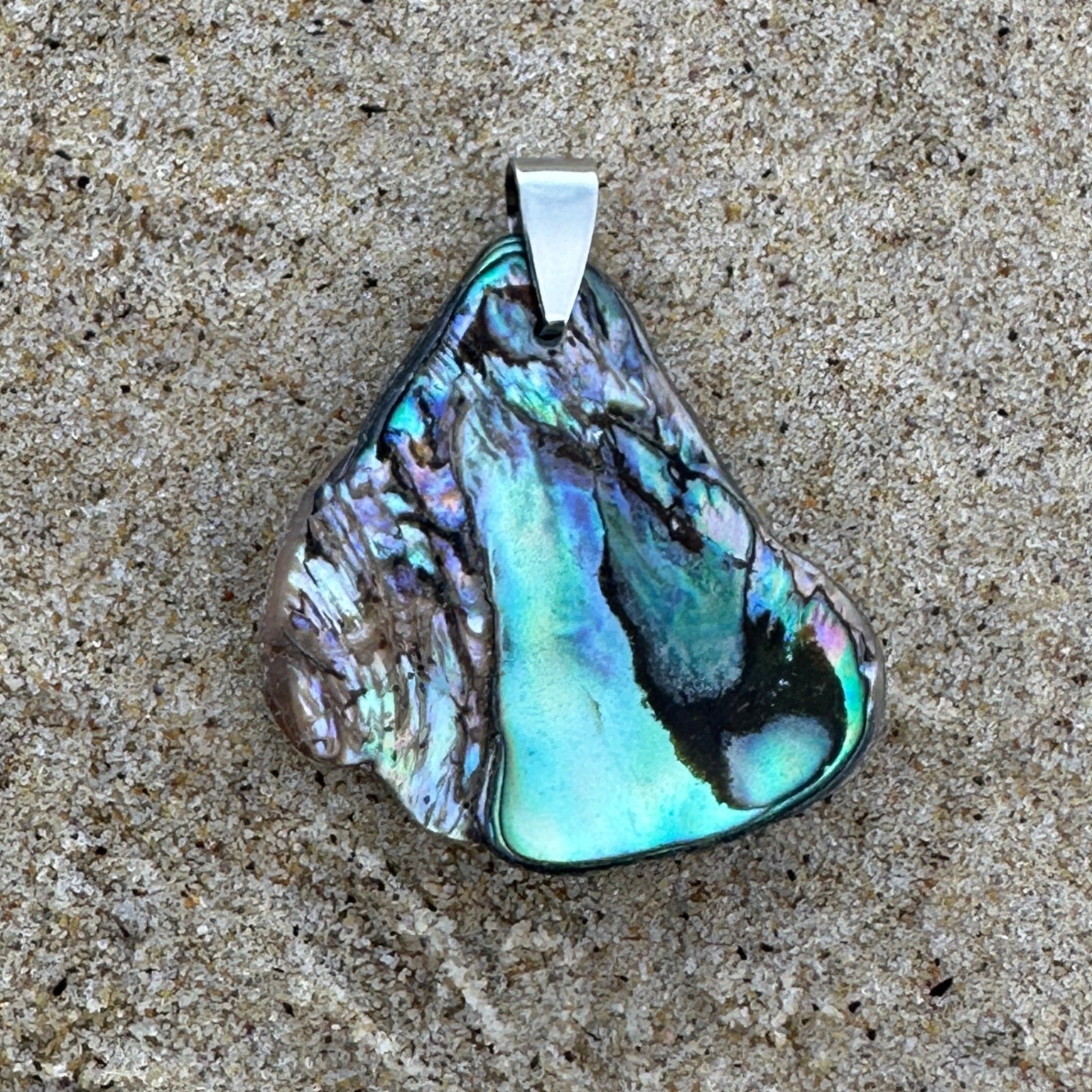 Small Paua Shell Pendant – 10066-SML made in Australia NZ Paua Shell 3x3cm